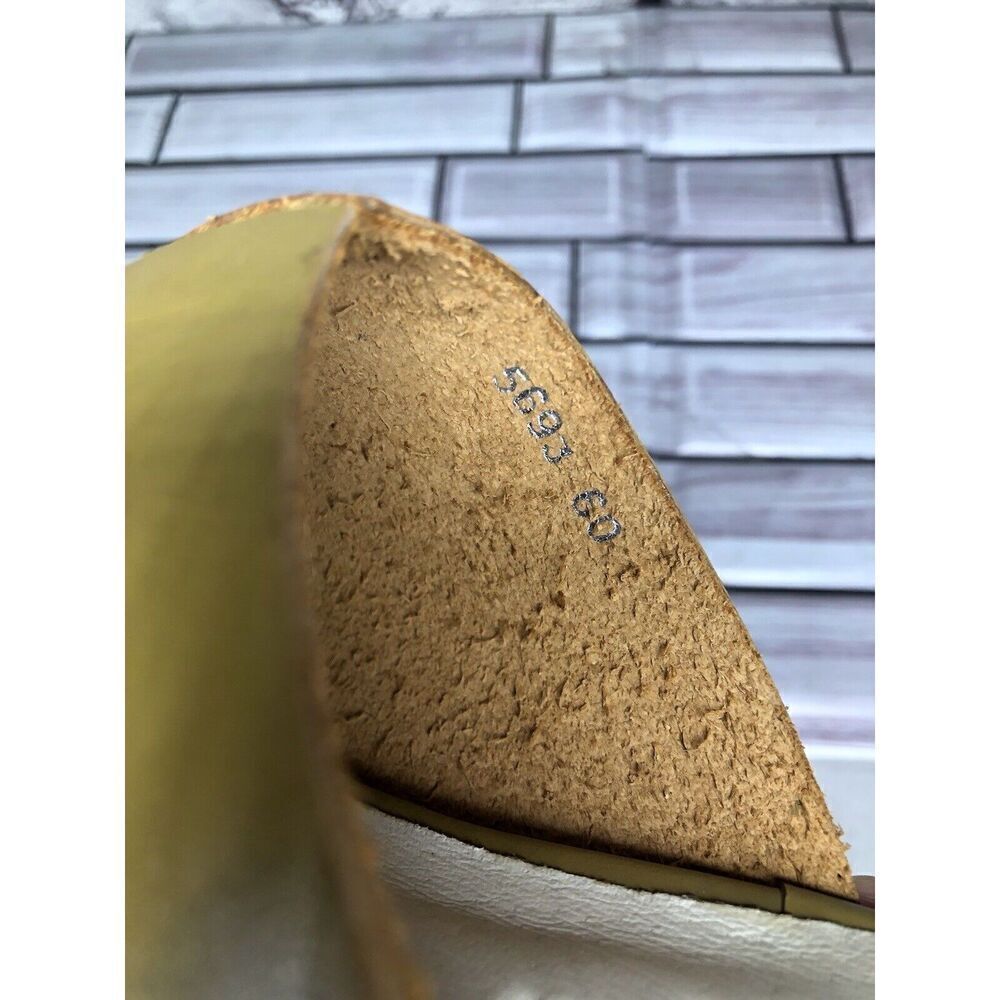 Antonio Miguel Mango Green Leather Center Cut Mules Flats Women Sz 5M US/35EU - Picture 14 of 16